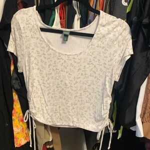 Floral adjustable crop top